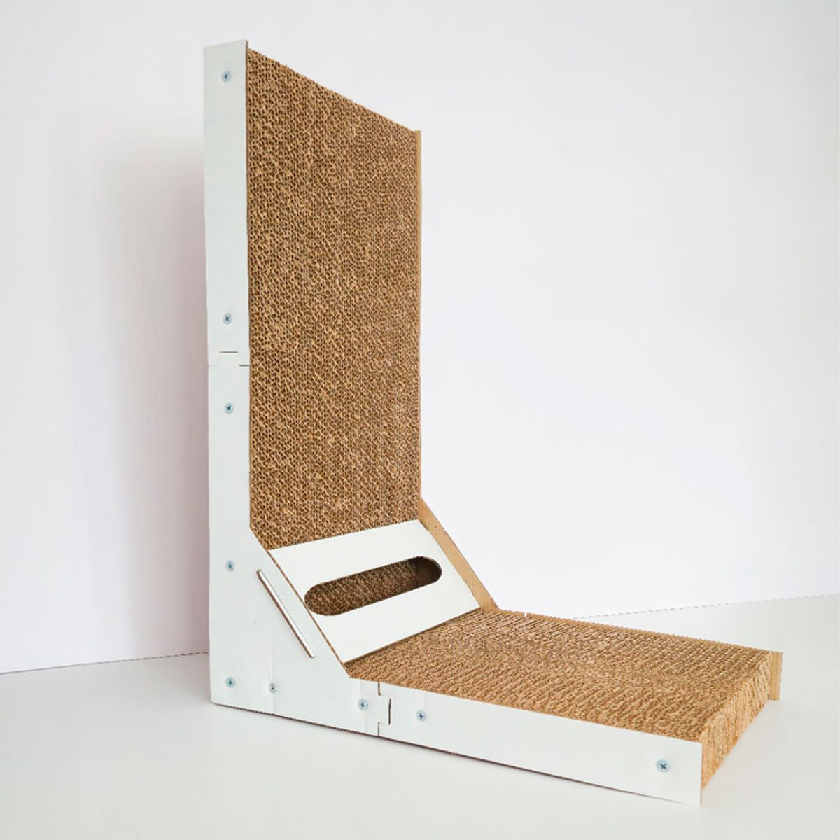 CAT OH - Rascador en L color Blanco