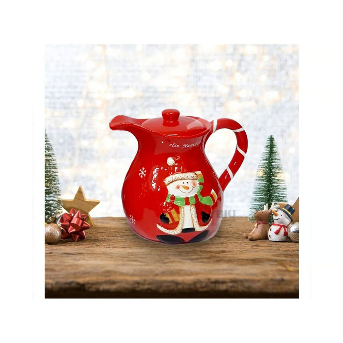 GENERICO - Jarra De Navidad Ideal Para Navidad Papa Noel