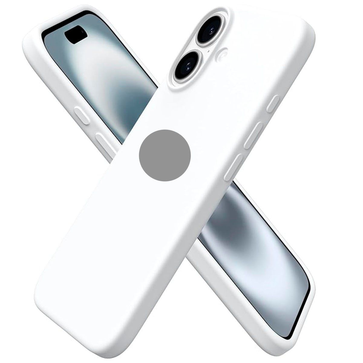 GENERICO - Case Silicona Para Iphone 16 Blanco