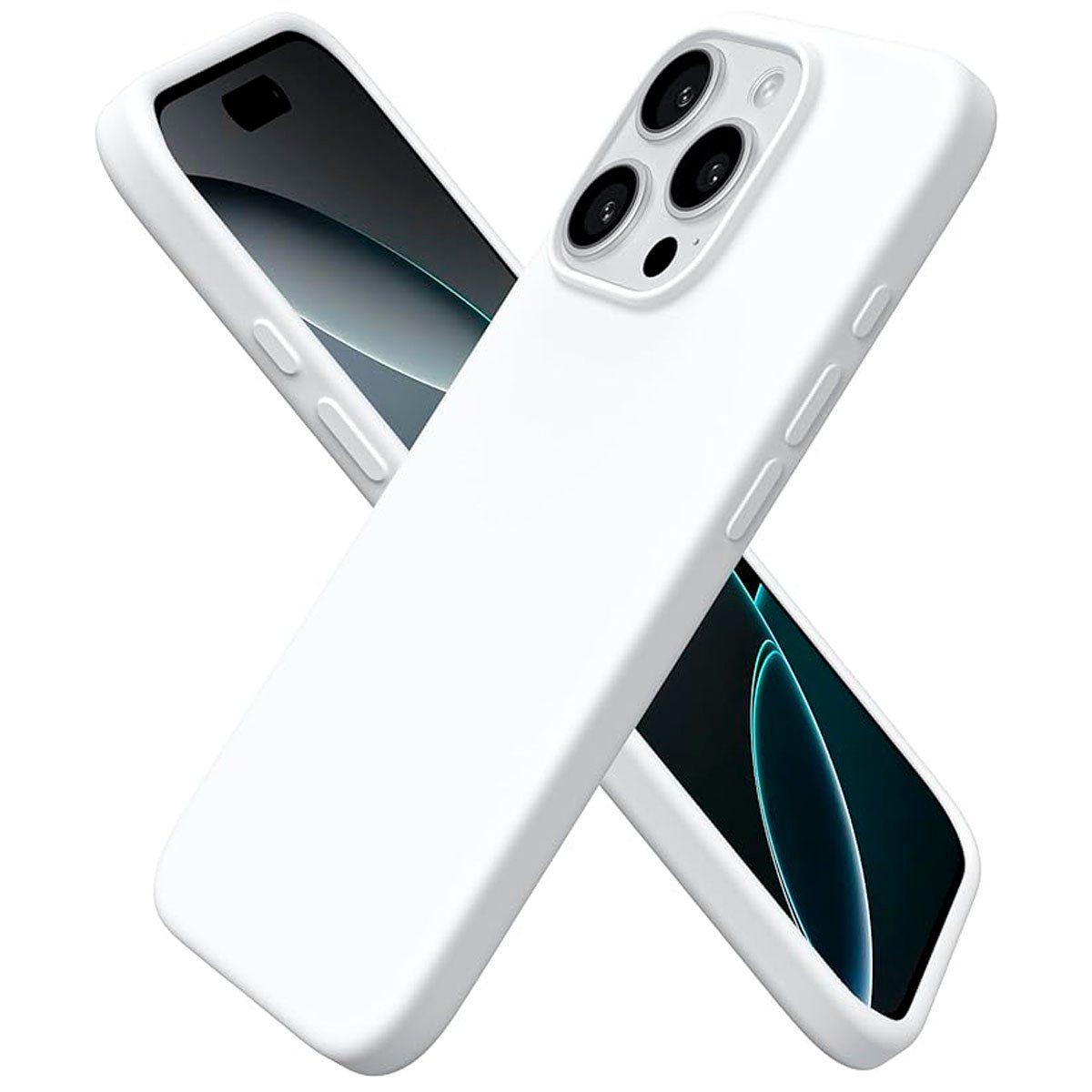 GENERICO - Case Silicona Para Iphone 16 Pro Blanco