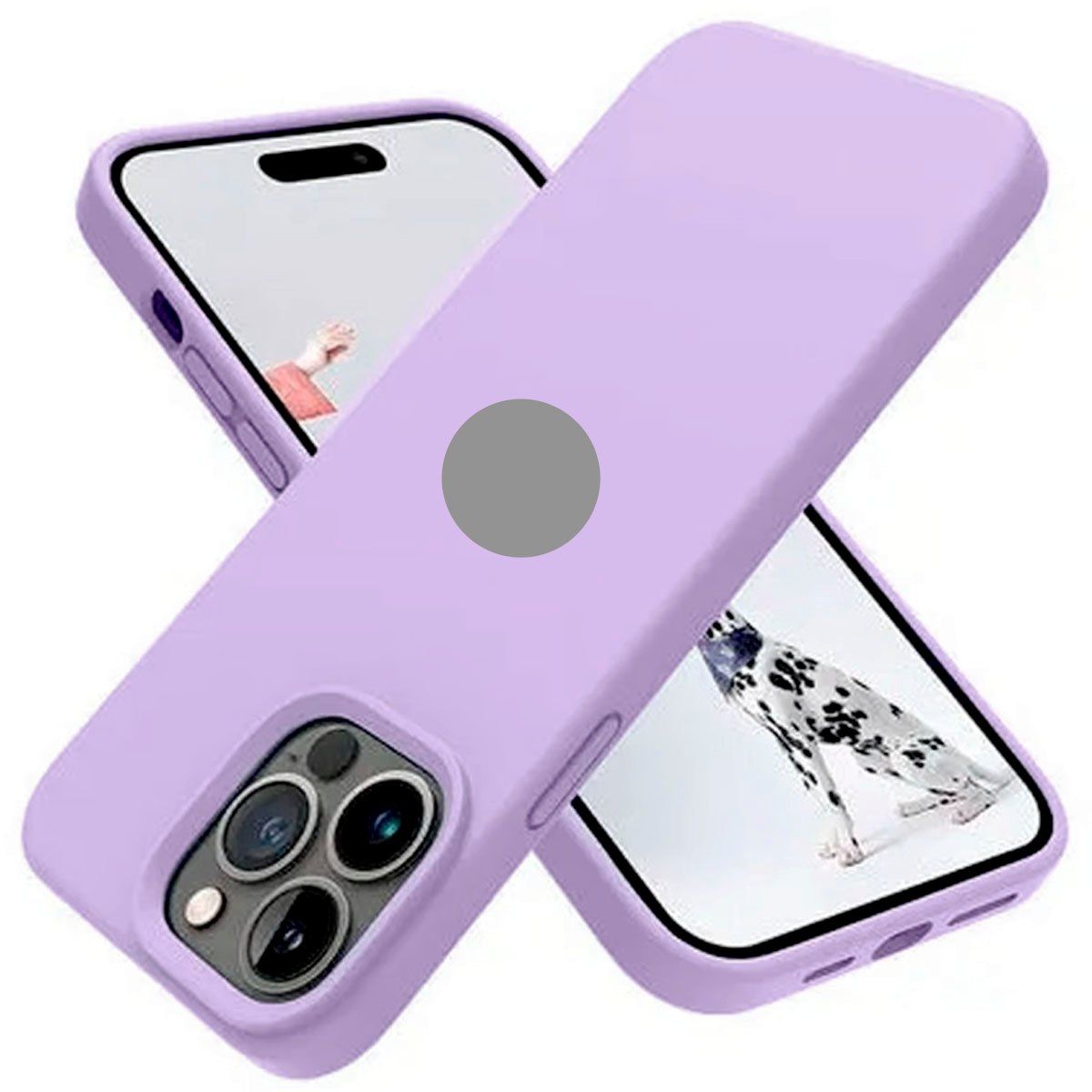 GENERICO - Case Silicona Para Iphone 16 Pro Max Lila