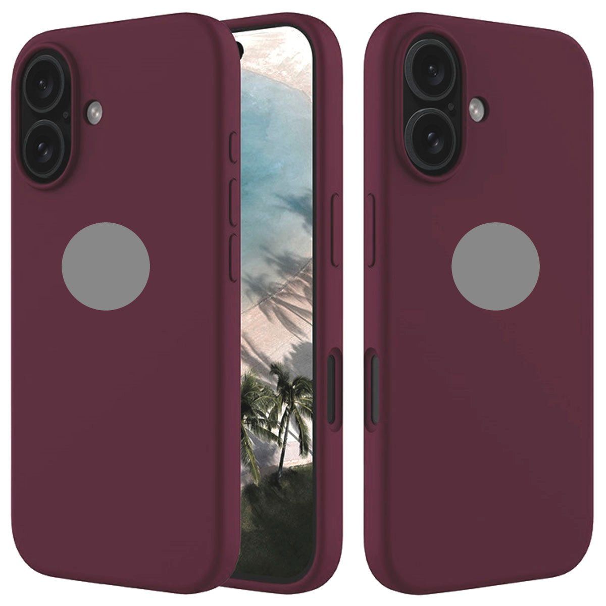 GENERICO - Protector de Celular Silicona Para Iphone 16 Violeta