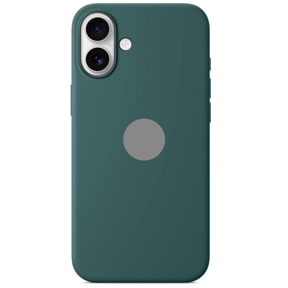 GENERICO - Protector de Celular Silicona Para Iphone 16 Verde Militar