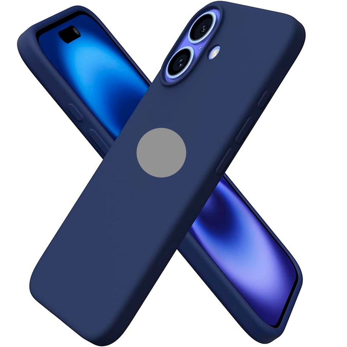 GENERICO - Protector de Celular Silicona Para Iphone 16 Azul