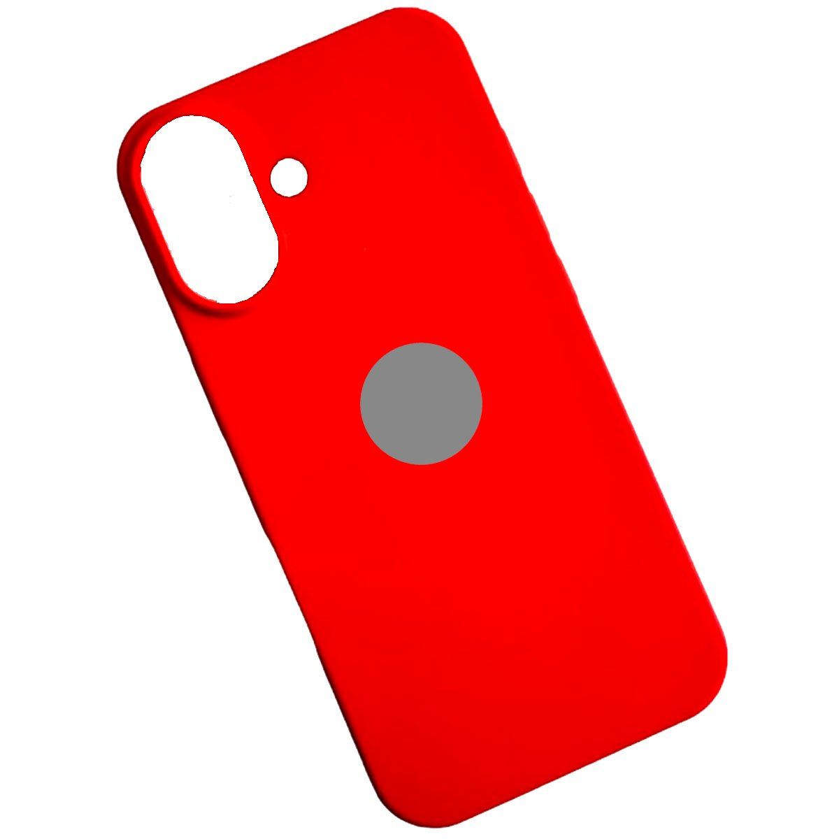 GENERICO - Protector de celular silicona Para Iphone 16 Plus Rojo
