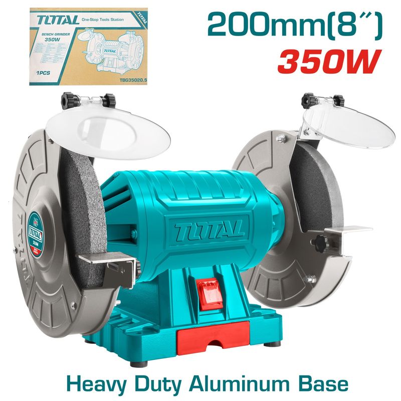 TOTAL TOOLS - ESMERIL DE BANCO 8" 350W TOTAL  TBG35020.5