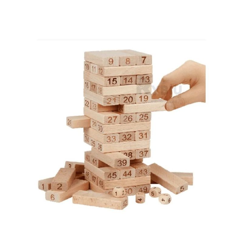 GENERICO - JENGA DE MADERA JUEGO DE MESA.