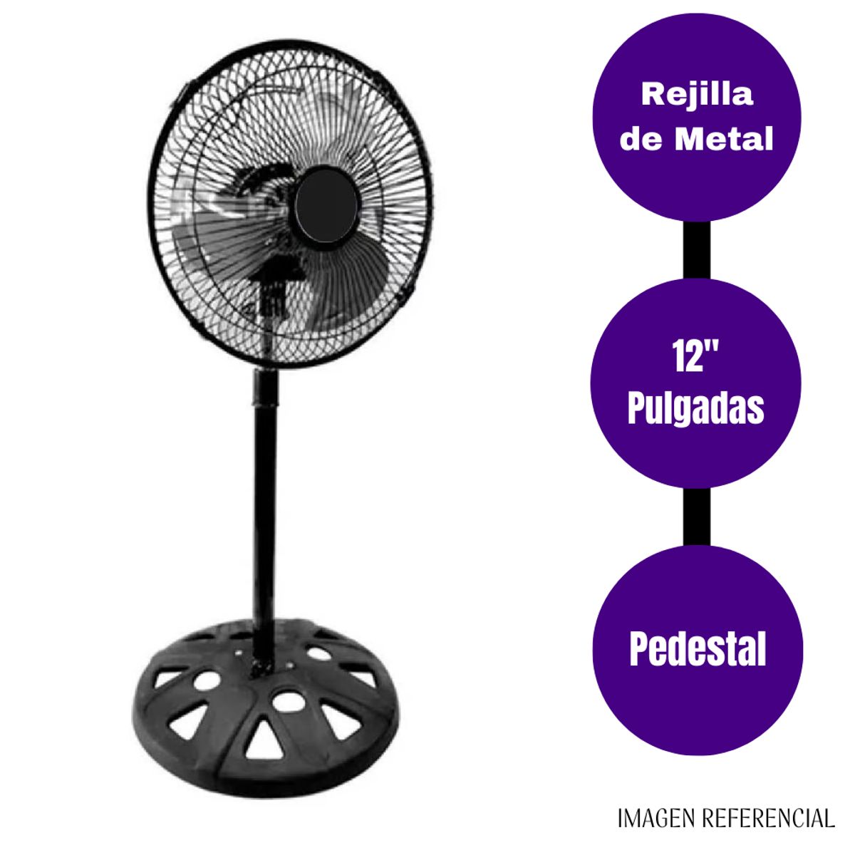 PREMIER - Ventilador Premier de Pedestal 12” pulgadas