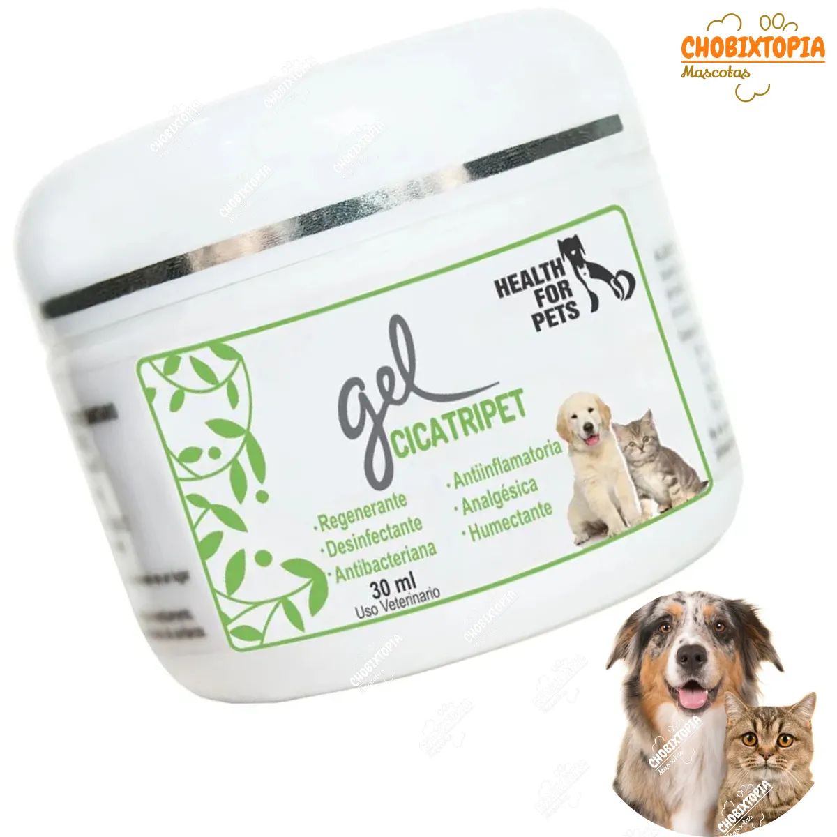 GENERICO - GEL CICATRIZANTE PARA MASCOTA - PERROS Y GATOS x 30 mL