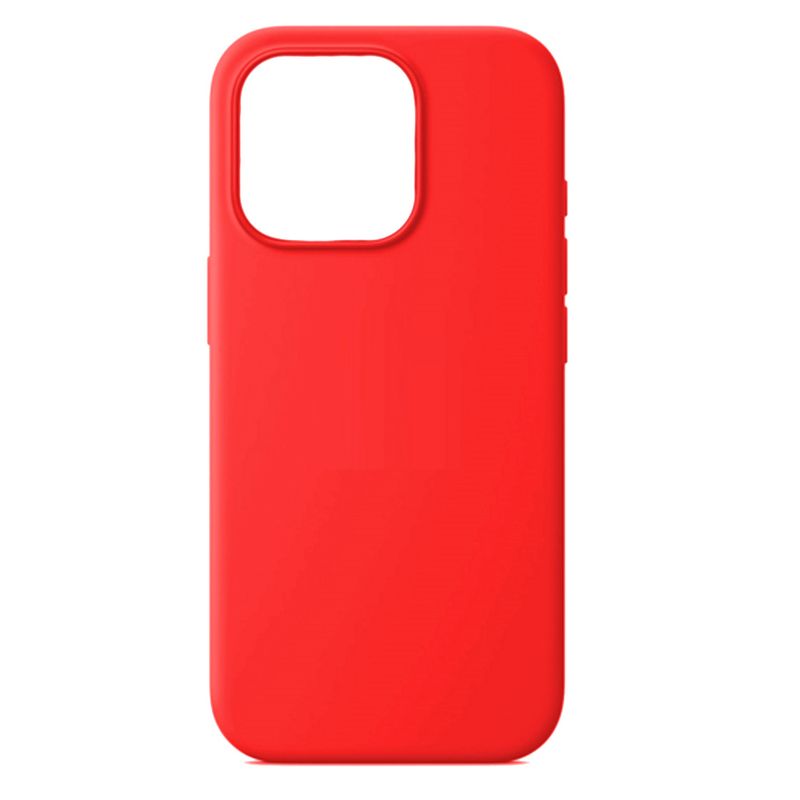 GENERICO - Funda de Silicon Compatible con iPhone 16 Pro Rojo