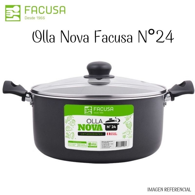 FACUSA - Olla de 24 Cm. Nova Antiadherente - Facusa