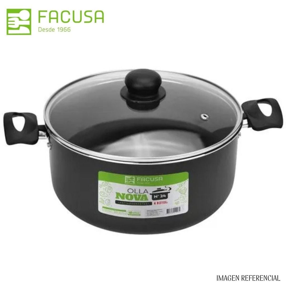 FACUSA - Olla de 24 Cm. Nova Antiadherente - Facusa