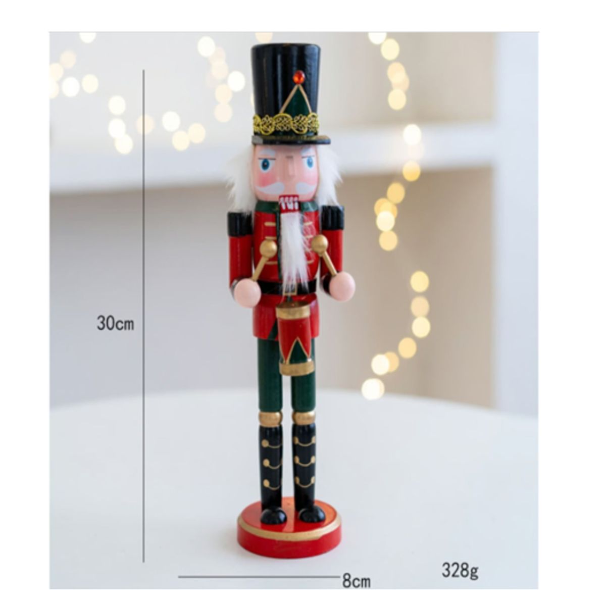 GENERICO - Soldado Cascanueces Tamborilero 25CM  UNIDAD