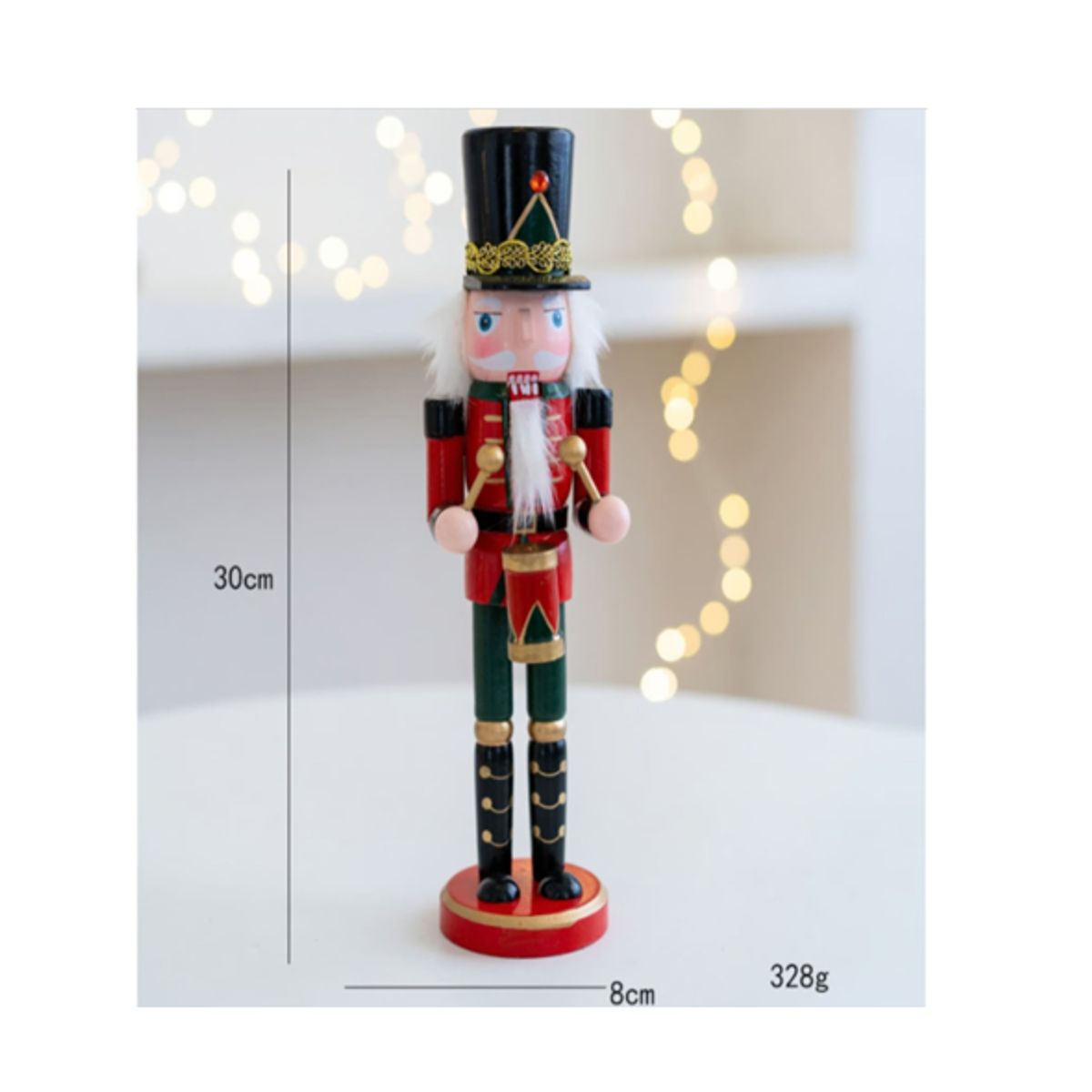 GENERICO - Soldado Cascanueces Tamborilero 25CM  UNIDAD