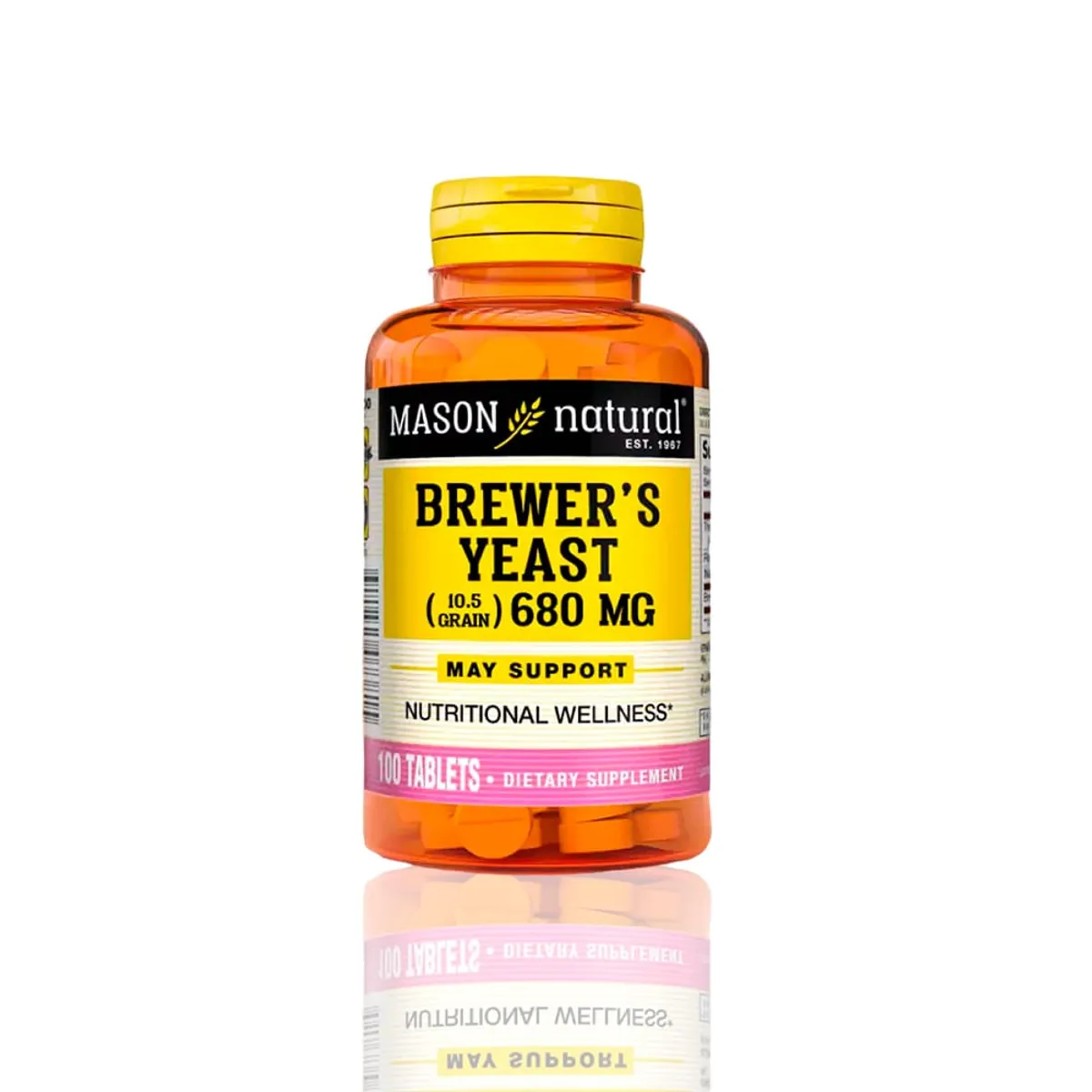 MASON - Levadura de cerveza Mason Brewer´S Yeast 680Mg 100 Tab