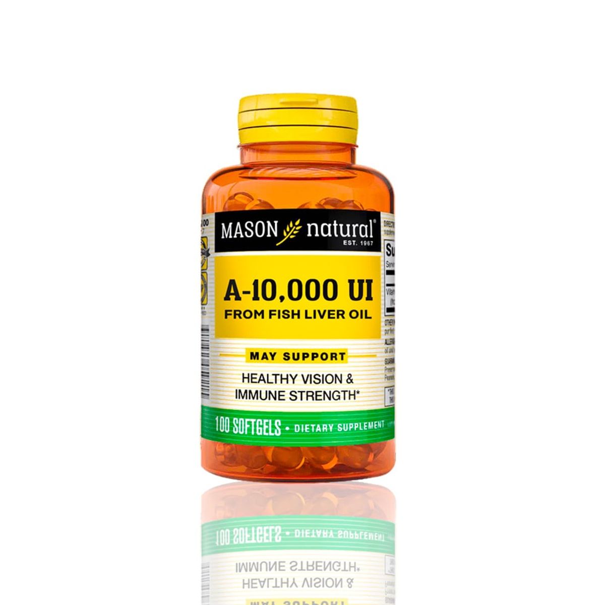 MASON - Vitamina Mason A-10000Iu From Fish Liver Oil 100 Softg