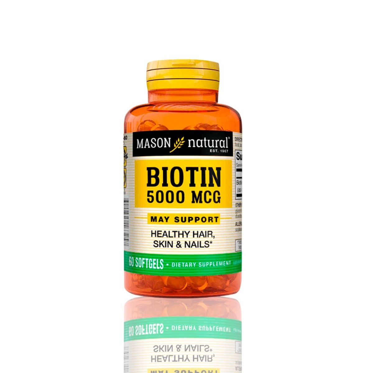 MASON - Vitamina Mason Biotin 5000 Mcg 60 Softg