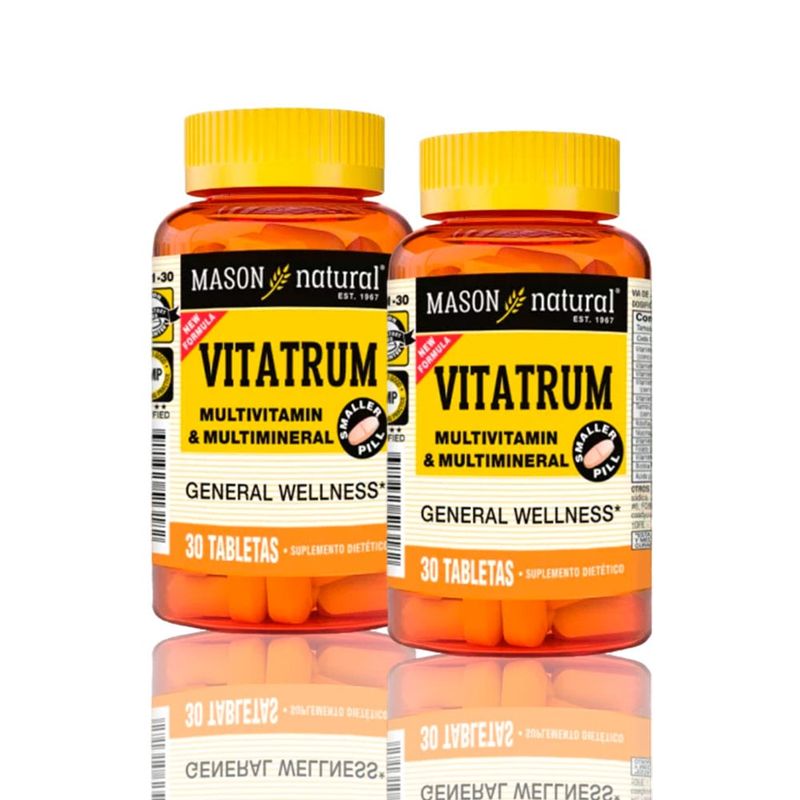 MASON - Vitamina Vitatrum Multivitamin & Multimineral 30 Tab Pack X2