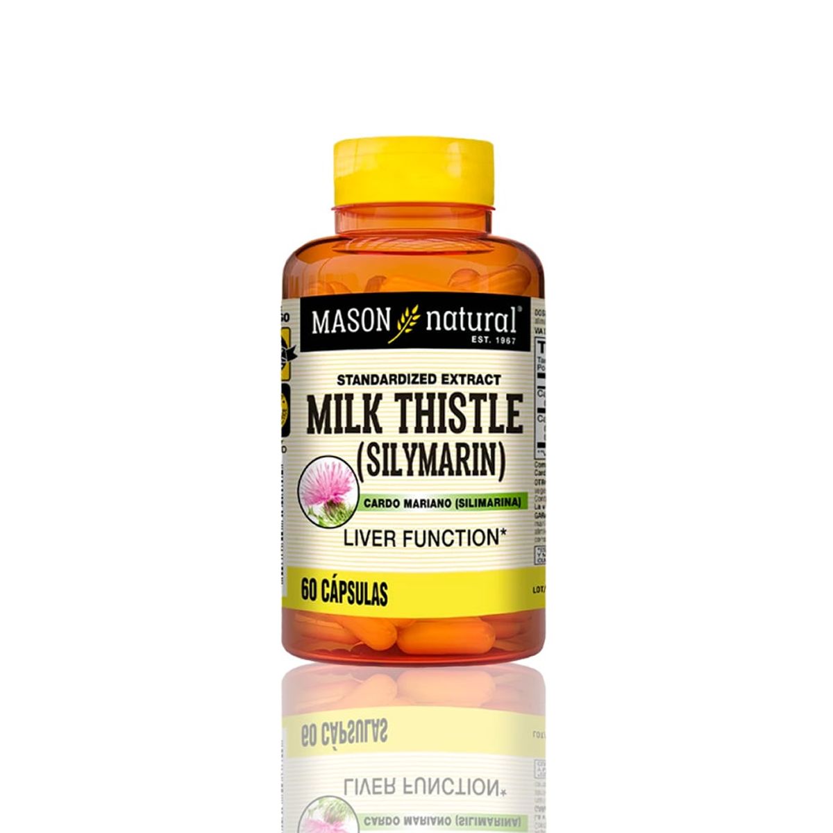 MASON - Vitamina Mason Milk Thistle Silymarin 60 Cap