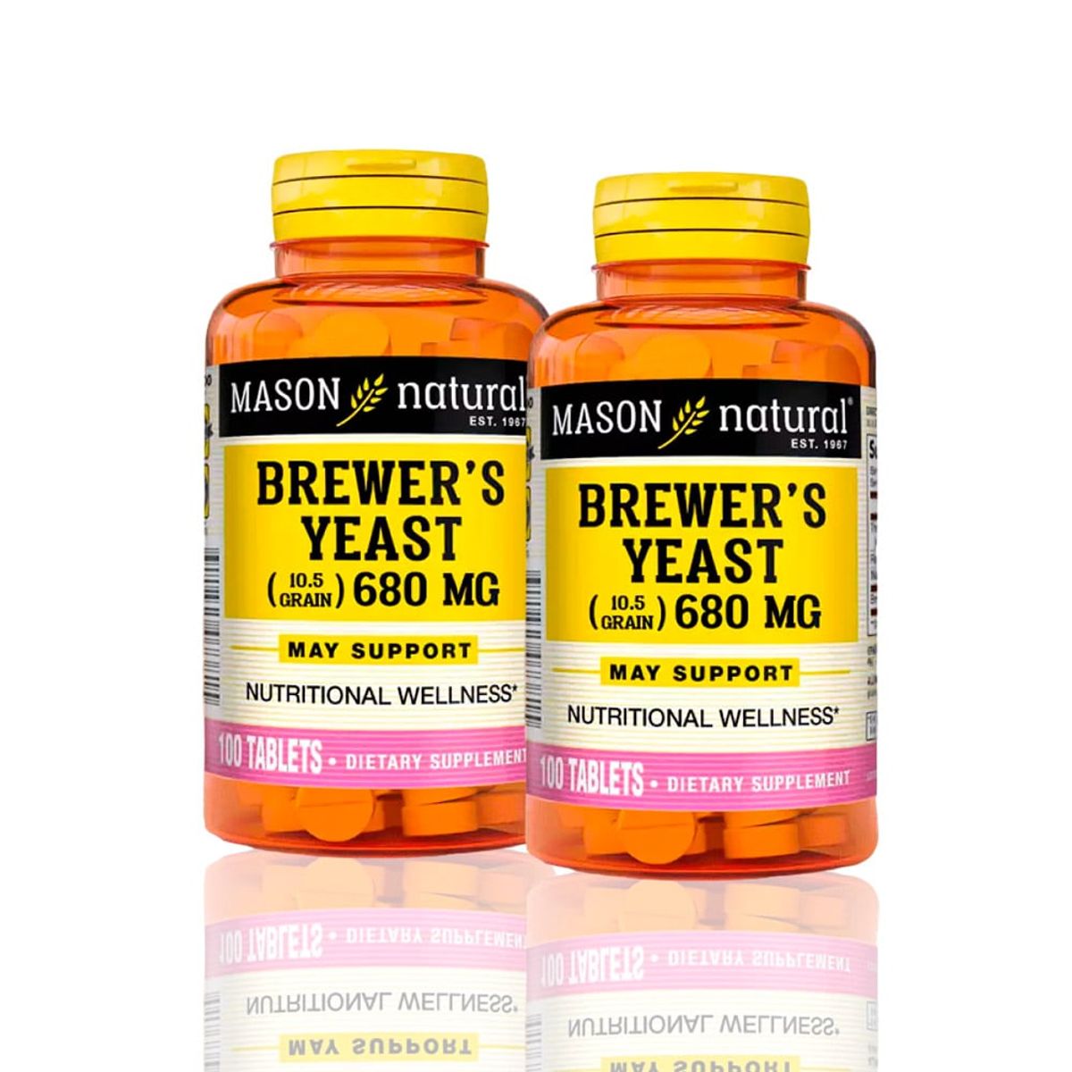 MASON - Vitamina Brewer´S Yeast 680Mg 100 Tab Pack X2