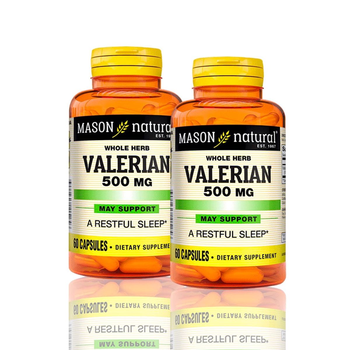 MASON - Vitamina Valerian 500 Mg 60 Cap Pack X2