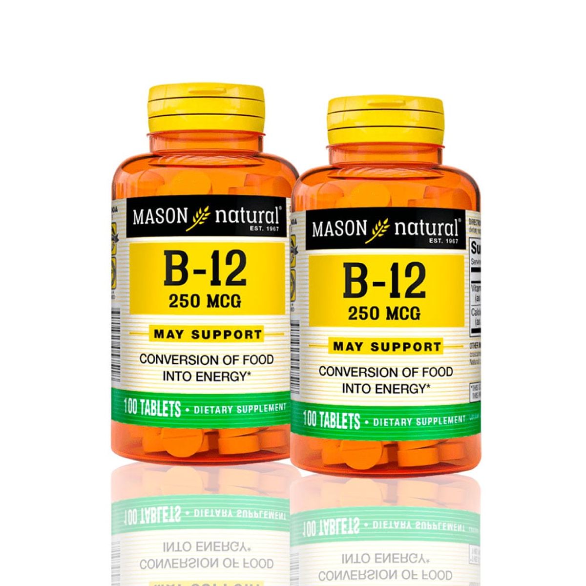 MASON - Vitamina B-12 250 Mcg 100 Tab Pack X2