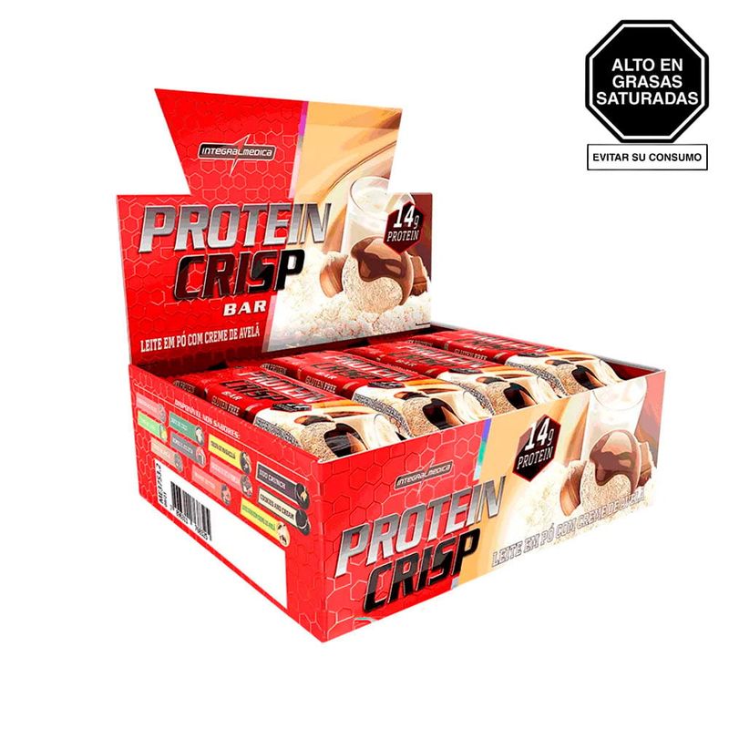 GENERICO - Barra Proteíca Crisp Bar Leche Con Crema De Avellanas