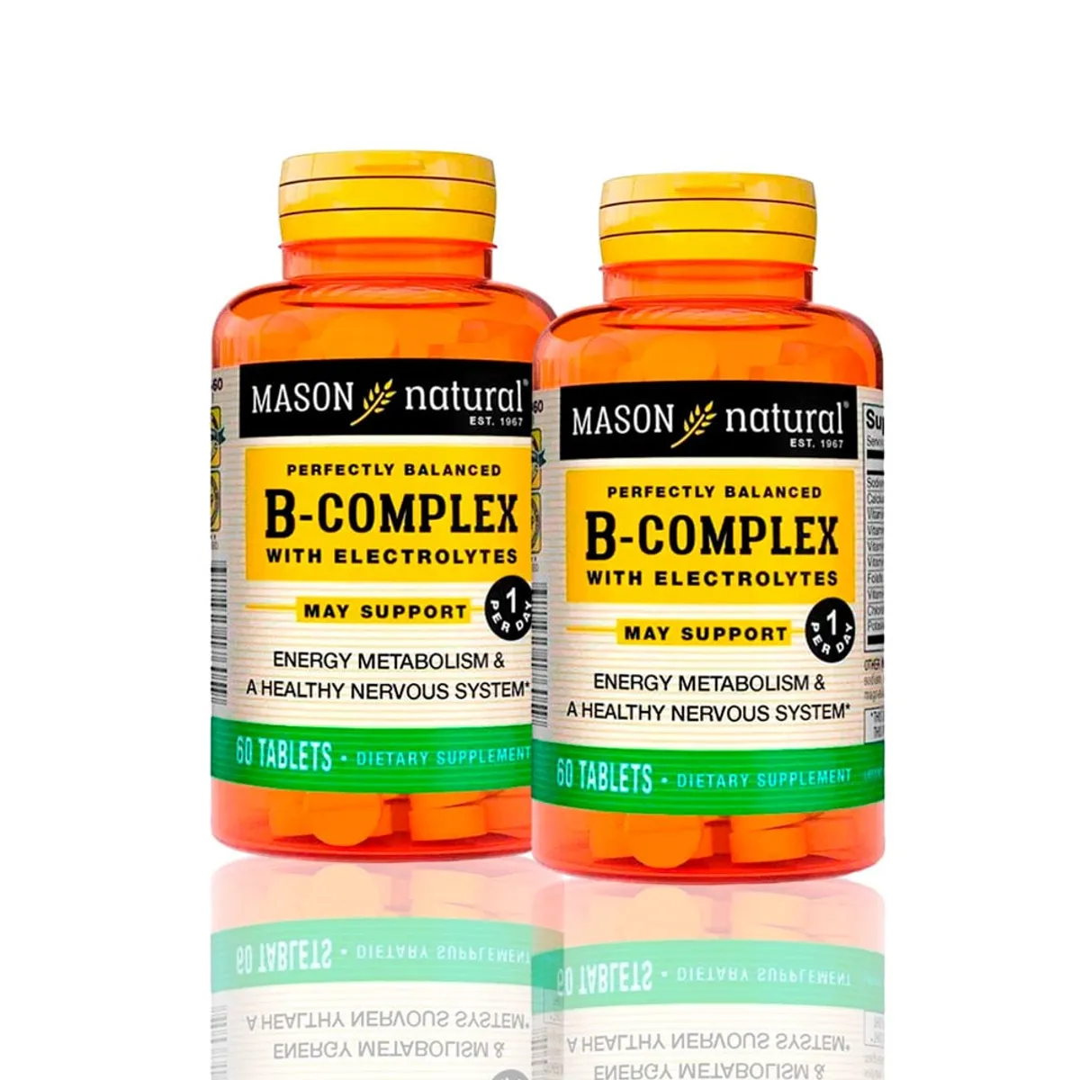 MASON - Vitamina B-Complex With Electrolytes 60 Tab Pack X2