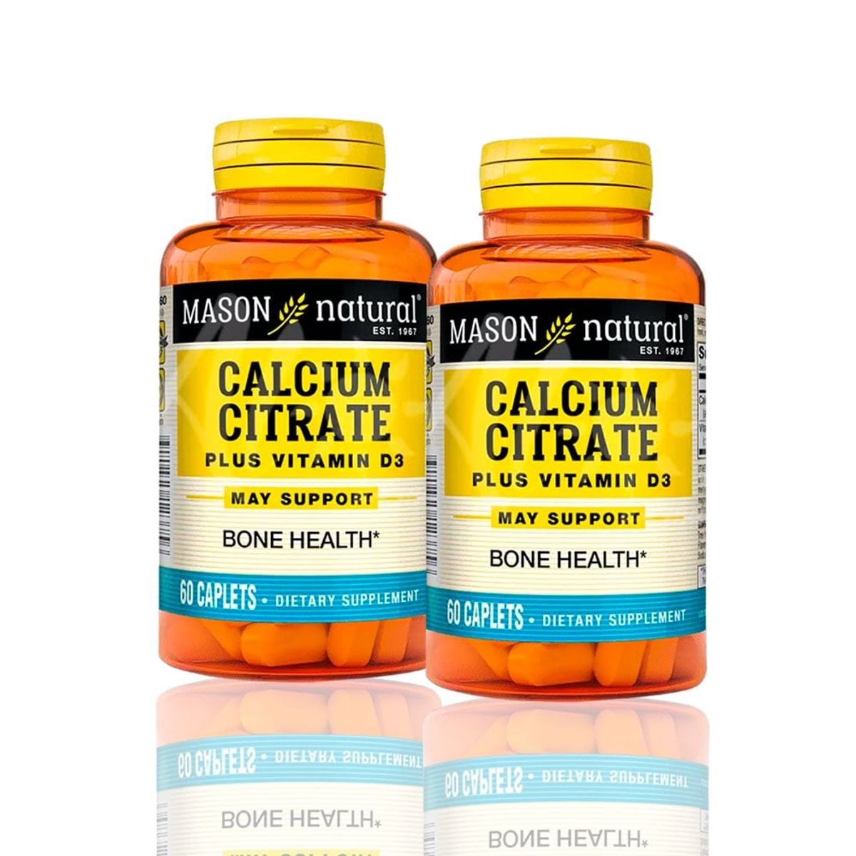 MASON - Vitamina Calcium Citrate With Vitamin D3 60 Tab Pack X2