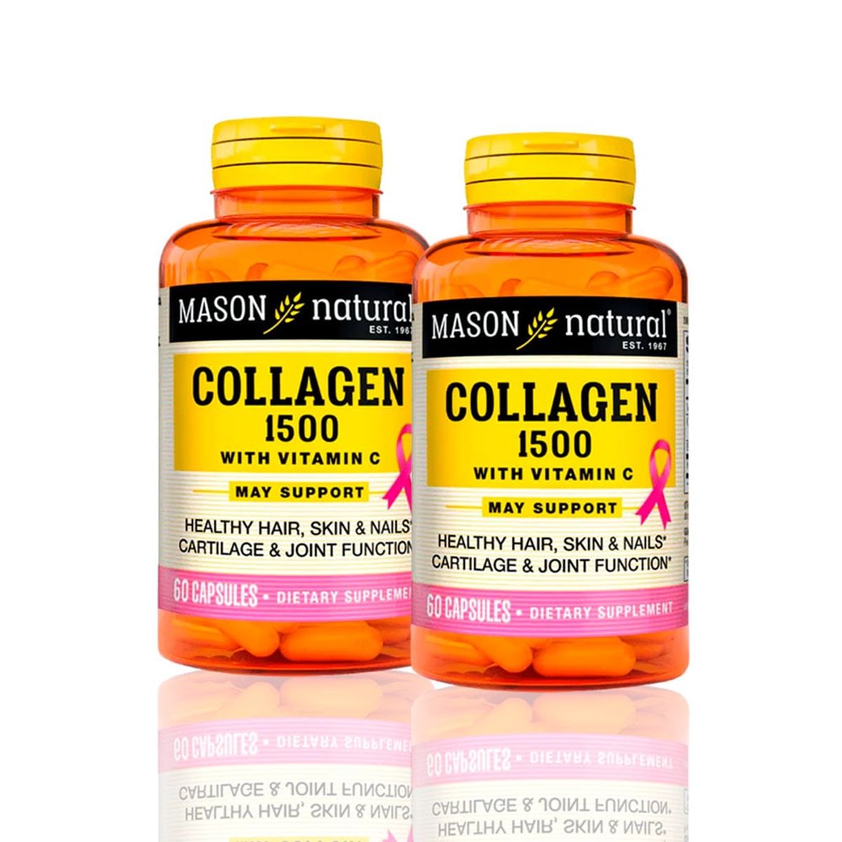 MASON - Vitamina Collagen 1500 Plus Biotin & Vitamin C 60 Cap PackX2