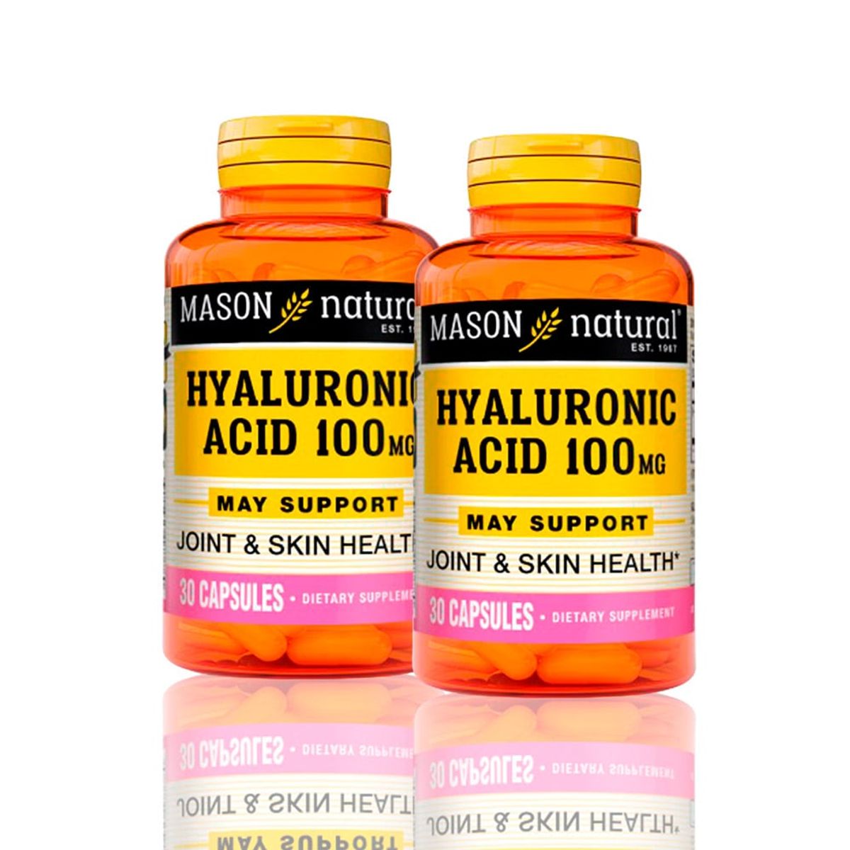 MASON - Vitamina Hyaluronic Acid 100Mg 30 Cap Pack X2