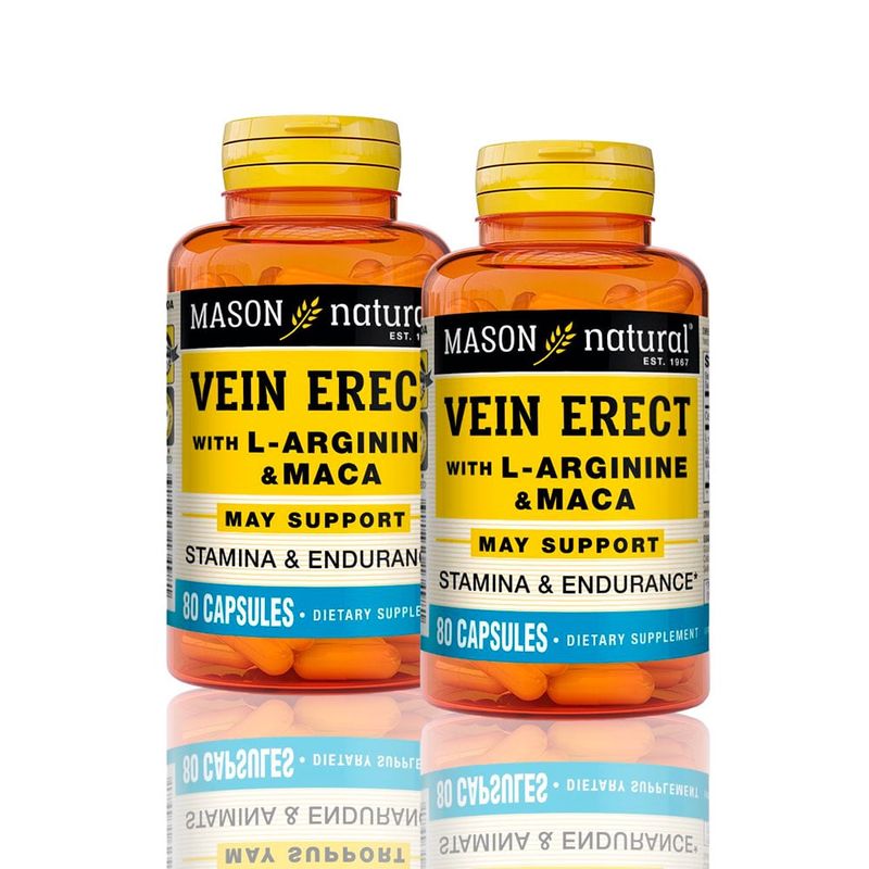 MASON - Vitamina Vein Erect With L-Arginine And Maca 80 Cap PackX2