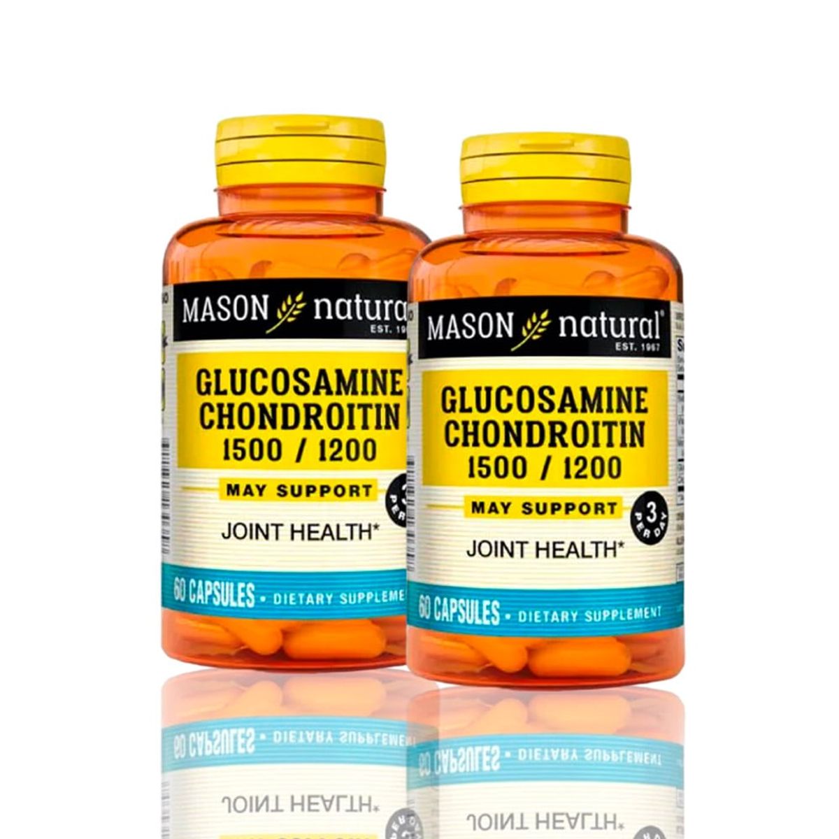 MASON - Vitamina Glucosamine Chondroitin 15001200 60 Cap Pack X2