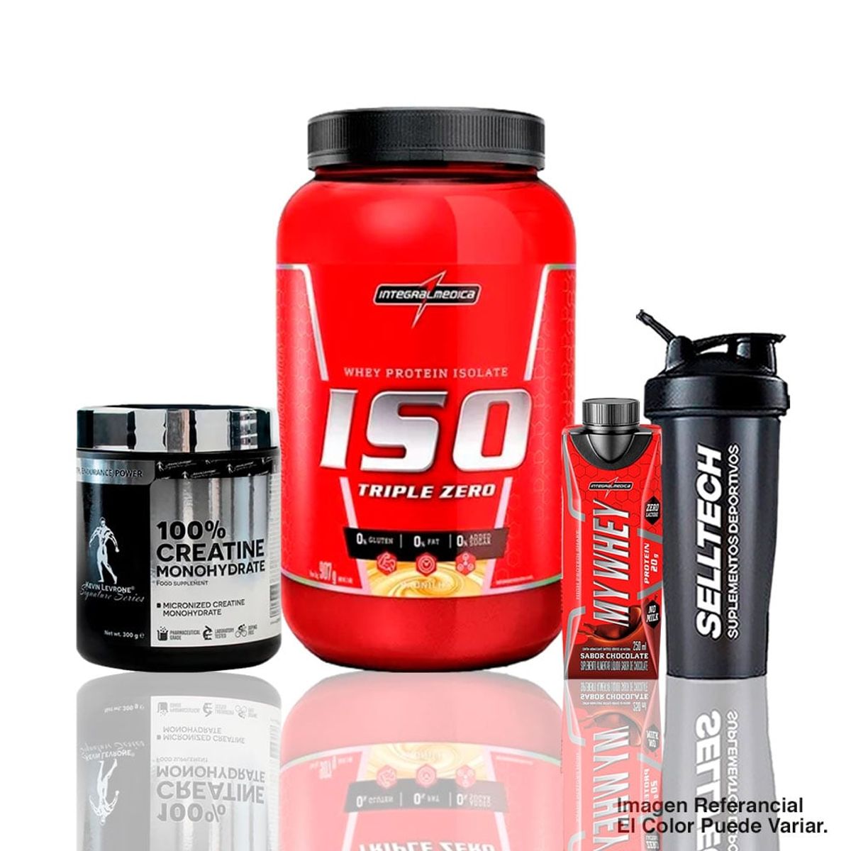 GENERICO - Triple Zero 900gr Vainilla+Creatina Levrone 300gr+Bebida
