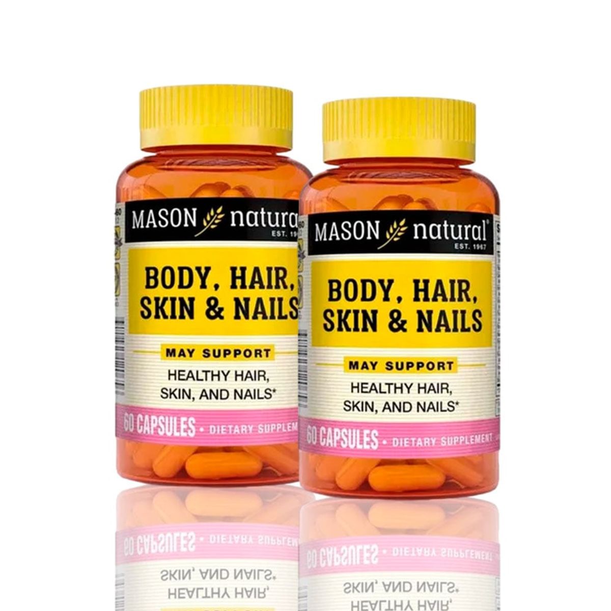 MASON - Vitamina Body Hair Skin & Nails 60 Cap Pack X2