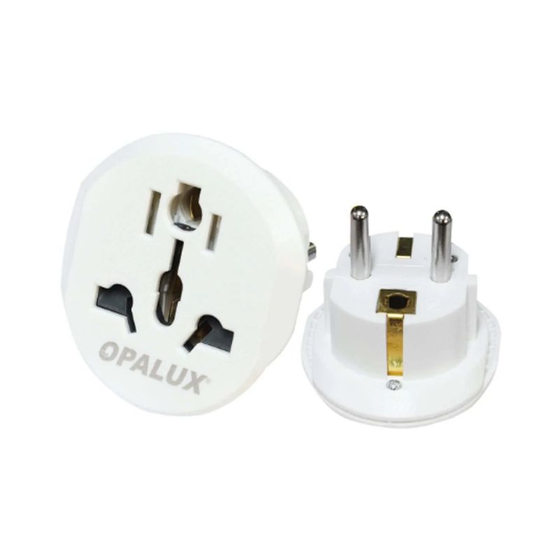 OPALUX - Adaptador Enchufe Schuko OP-605-2BL OPALUX