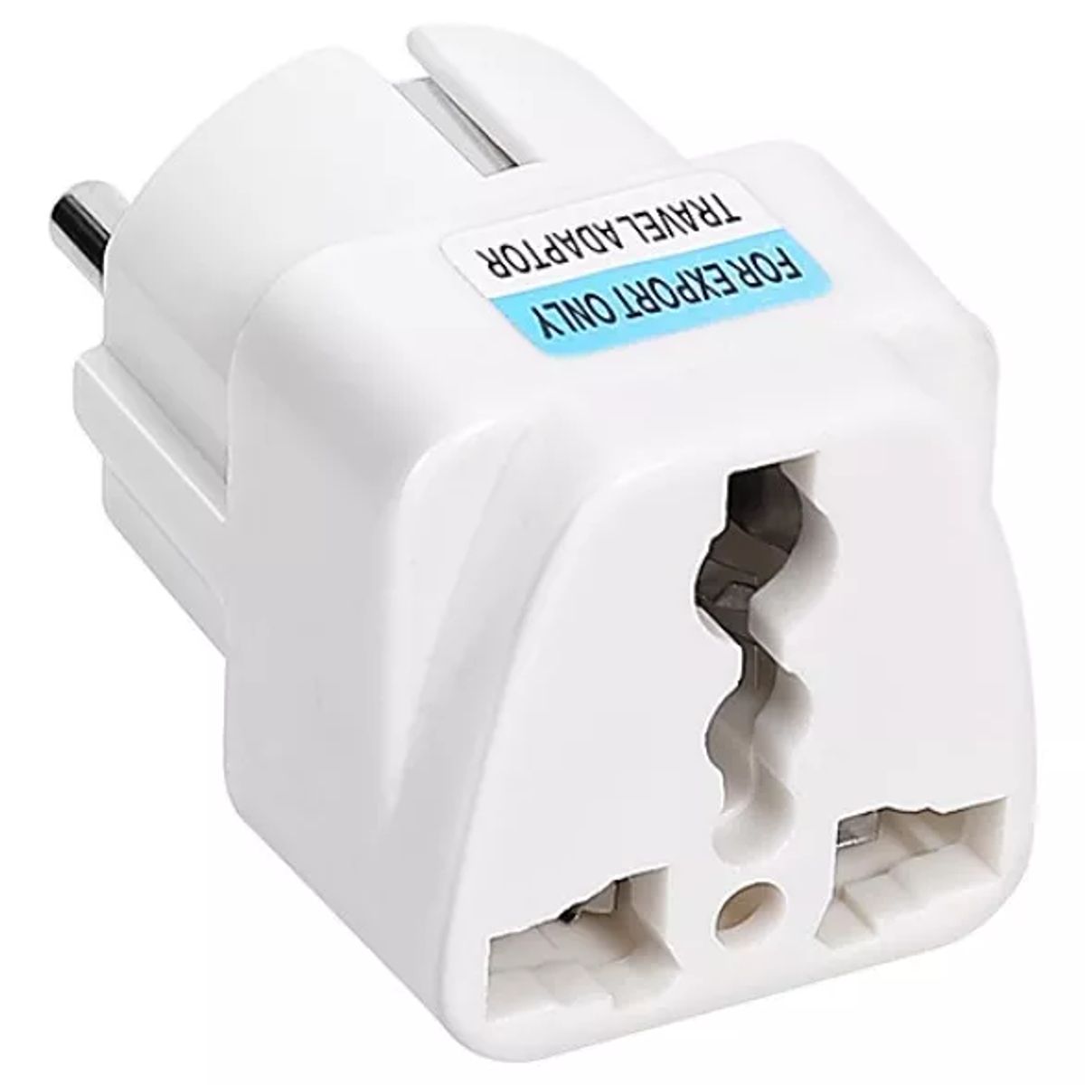 GENERICO - ADAPTADOR UNIVERSAL ENCHUFE 10A 250V MUY UTIL ENTRADA EUROPEO