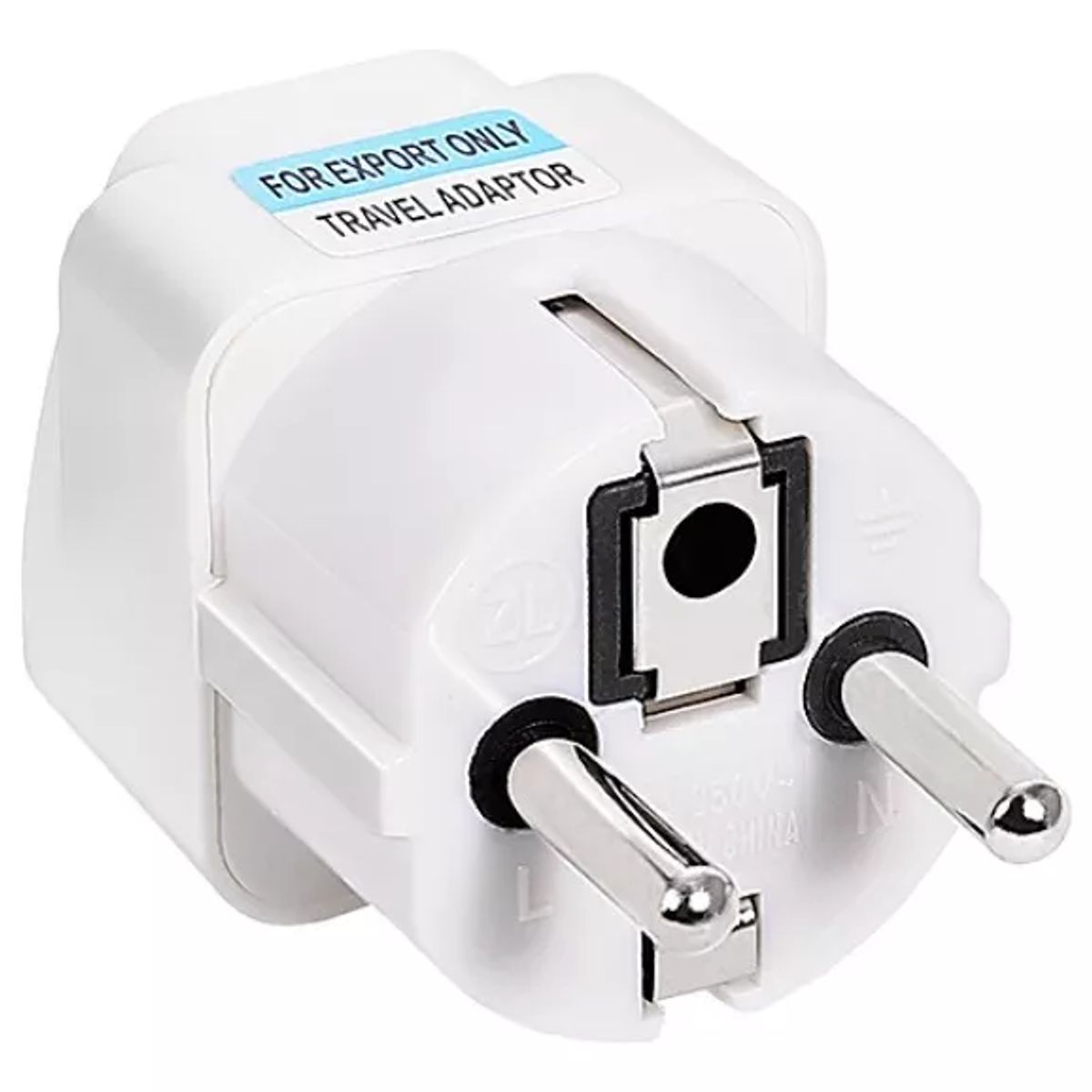 GENERICO - ADAPTADOR UNIVERSAL ENCHUFE 10A 250V MUY UTIL ENTRADA EUROPEO