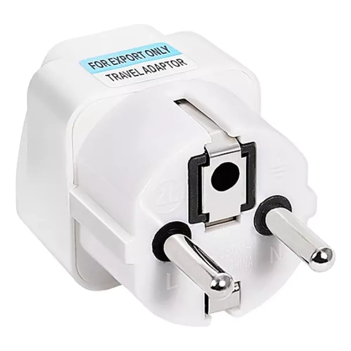 GENERICO - ADAPTADOR UNIVERSAL ENCHUFE EUROPEO 10A 250V MUY PRACTICO