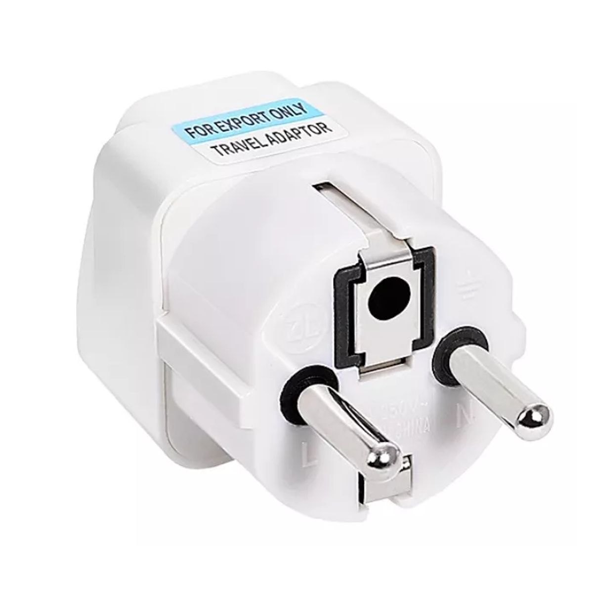 GENERICO - ADAPTADOR UNIVERSAL ENCHUFE EUROPEO PACK X3 UN 10A 250V MUY PRACTICO