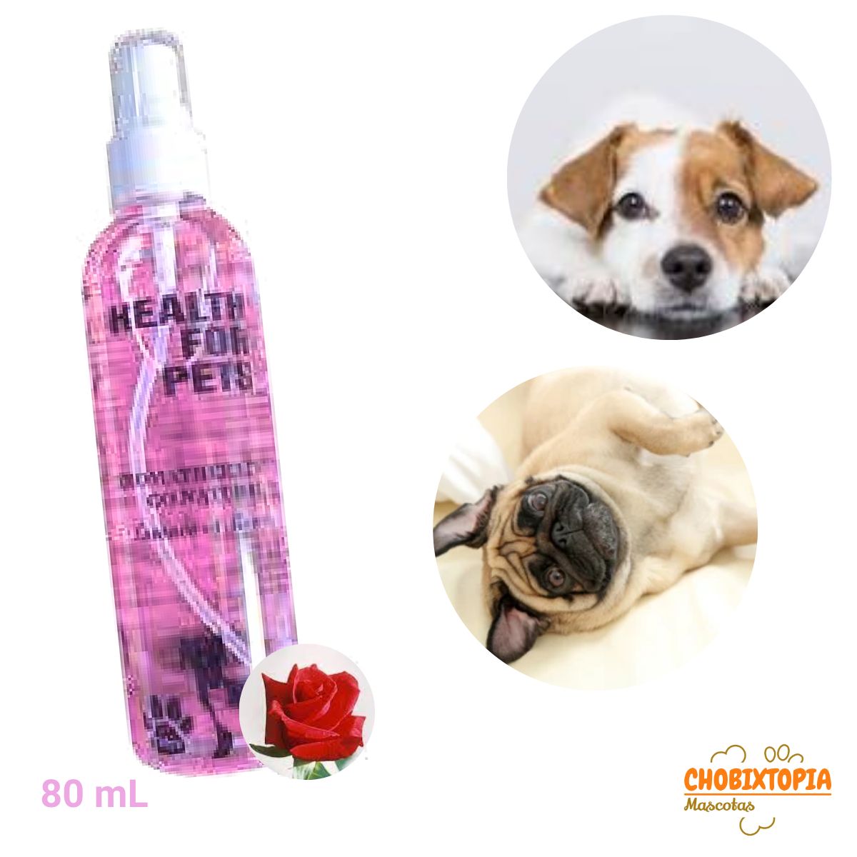 GENERICO - COLONIA P-MASCOTA HEALTH FOR PETS ROSAS X 70 ML