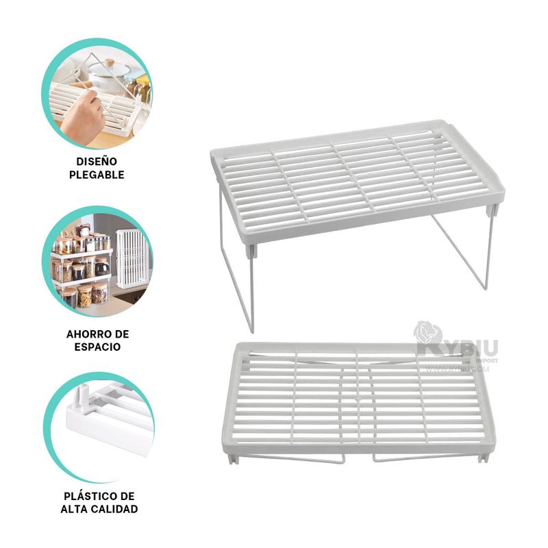 RYBIU IMPORT - Repisa para Cubiertos Color Blanco Y+Gift MiniAgenda