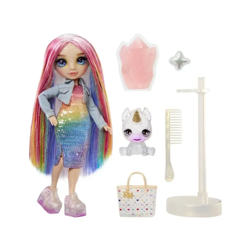 RAINBOW HIGH - Muñeca Rainbow High Amaya con Kit Mascota y Slime