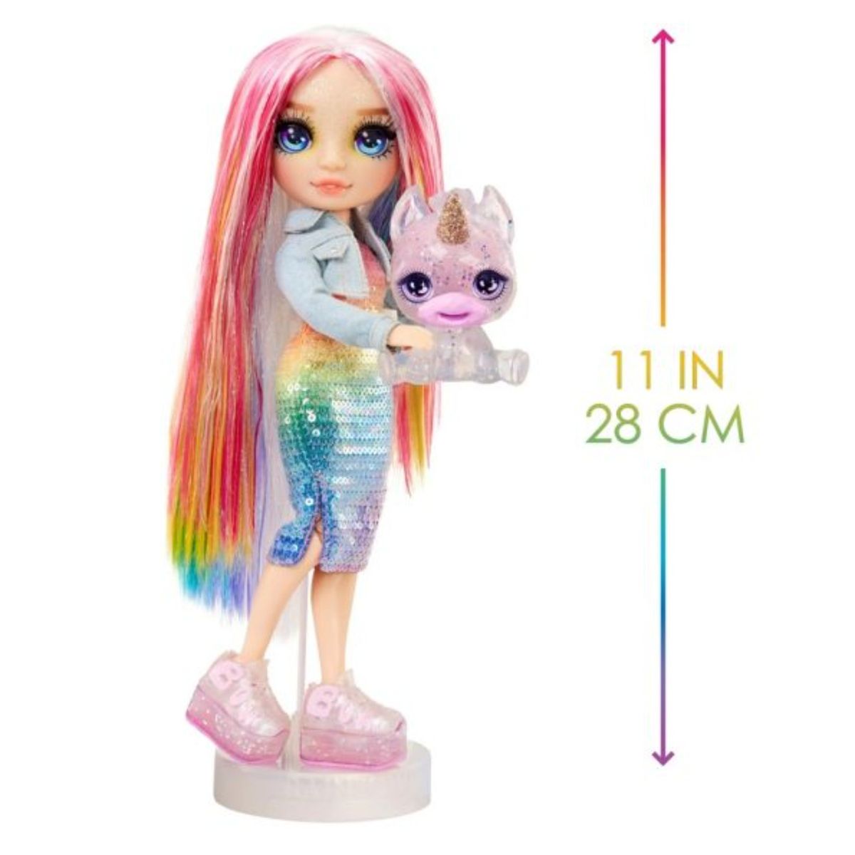 RAINBOW HIGH - Muñeca Rainbow High Amaya con Kit Mascota y Slime