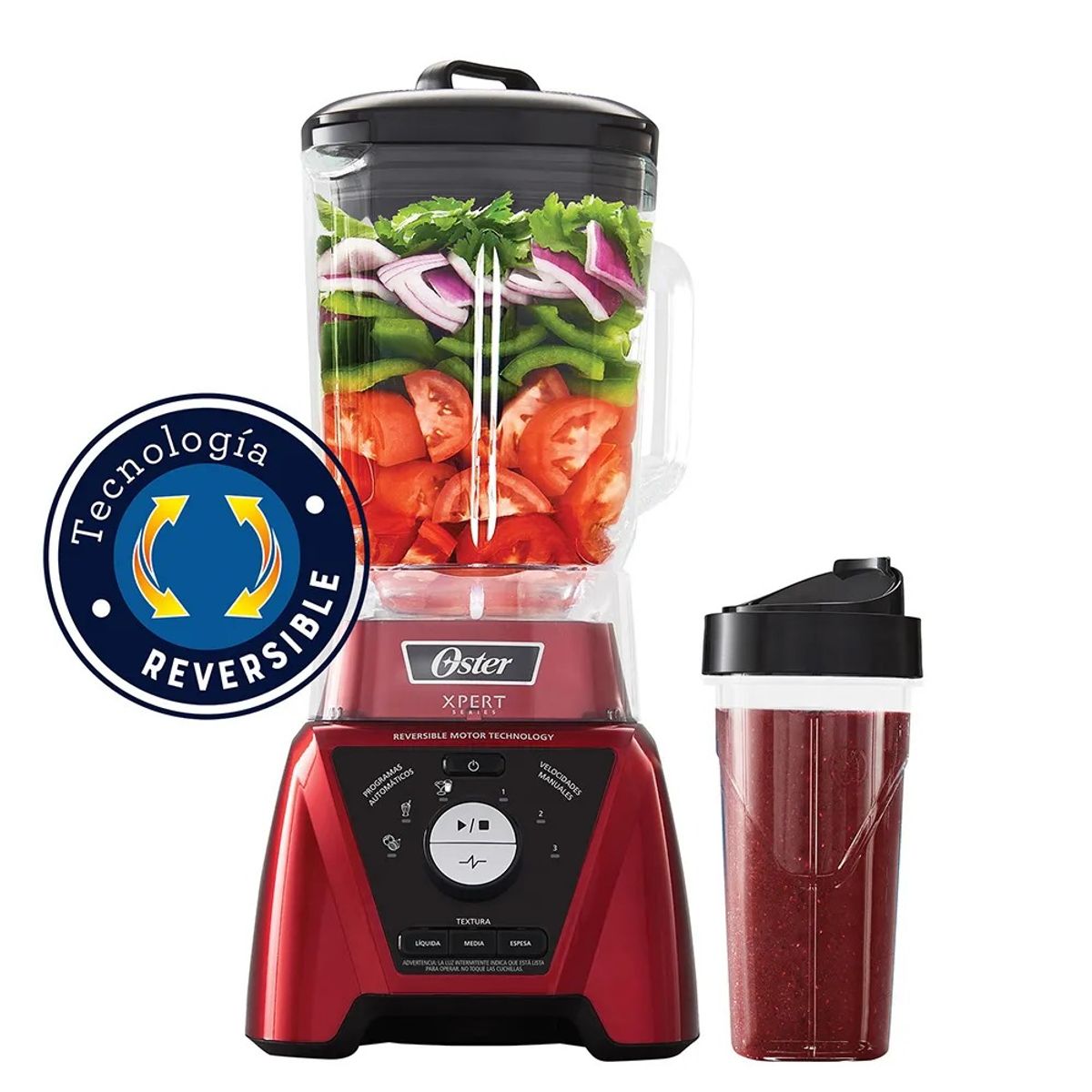 OSTER - Licuadora Oster Xpert Series roja con control de textura BLST3BRPG