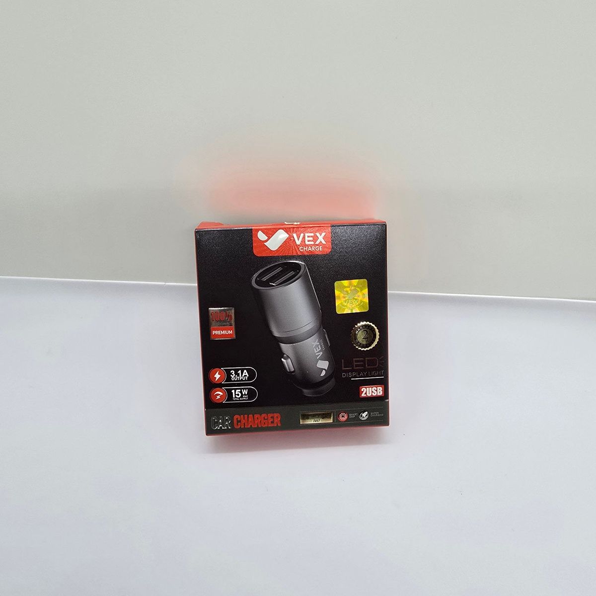 VEX - CARGADOR PARA CARRO VEX CHARGUER 15W 31A METAL 2USB