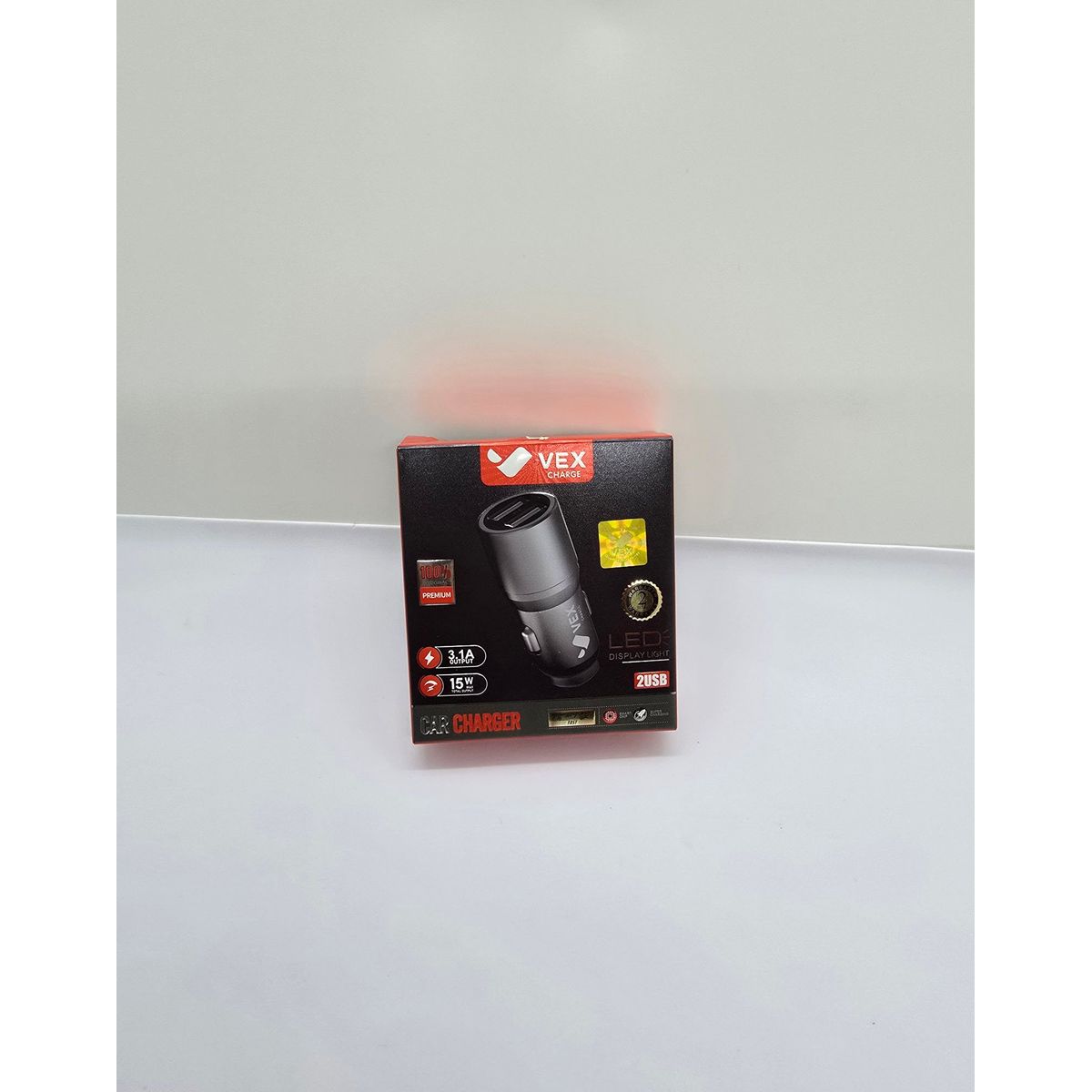 VEX - CARGADOR PARA CARRO VEX CHARGUER 15W 31A METAL 2USB