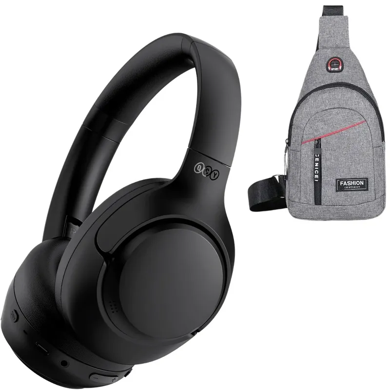 QCY - Audífono Inalámbrico Qcy H3 Anc Negro Hi-res 60h + Morral