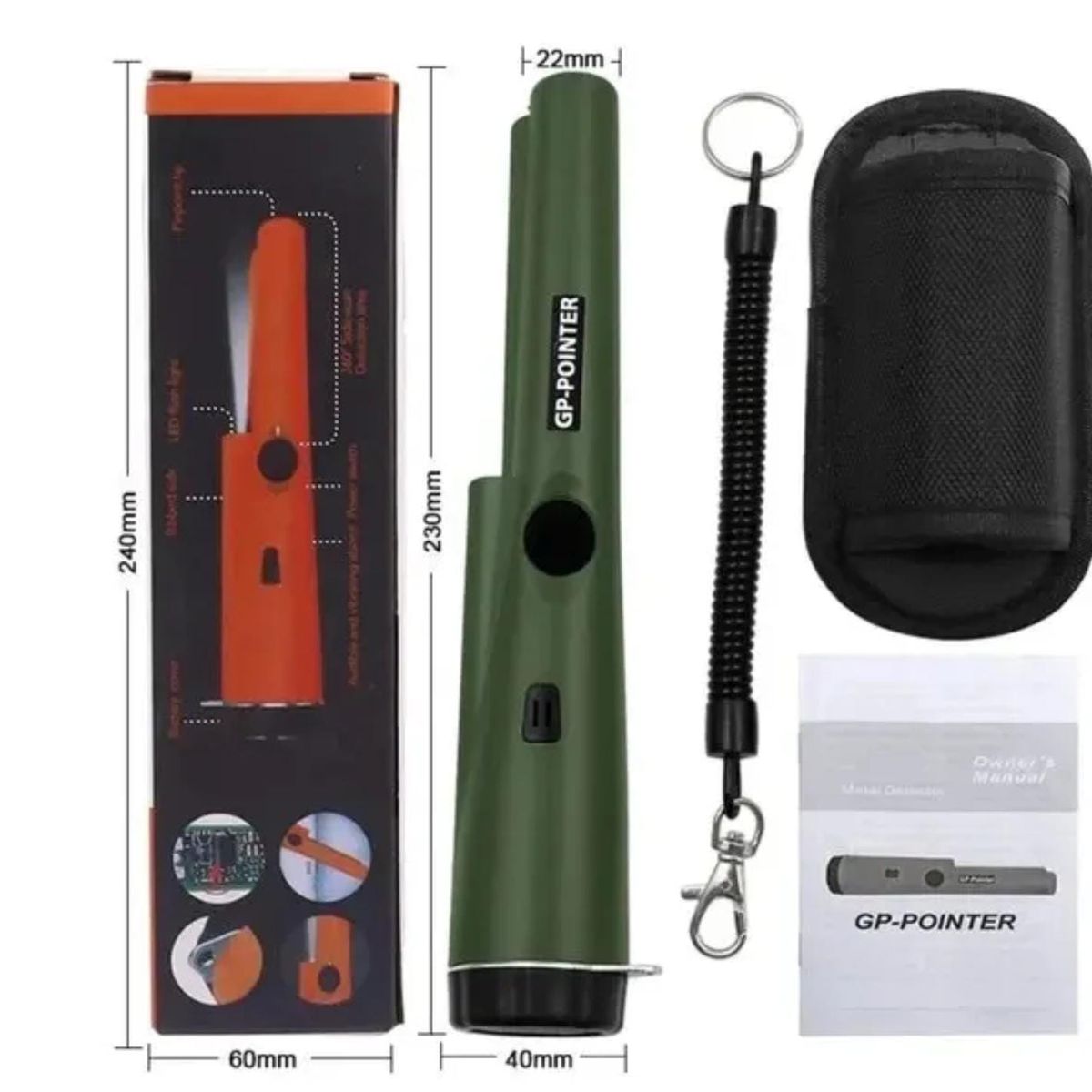 GENERICO - Detector de Metales a Mano Pinpointer