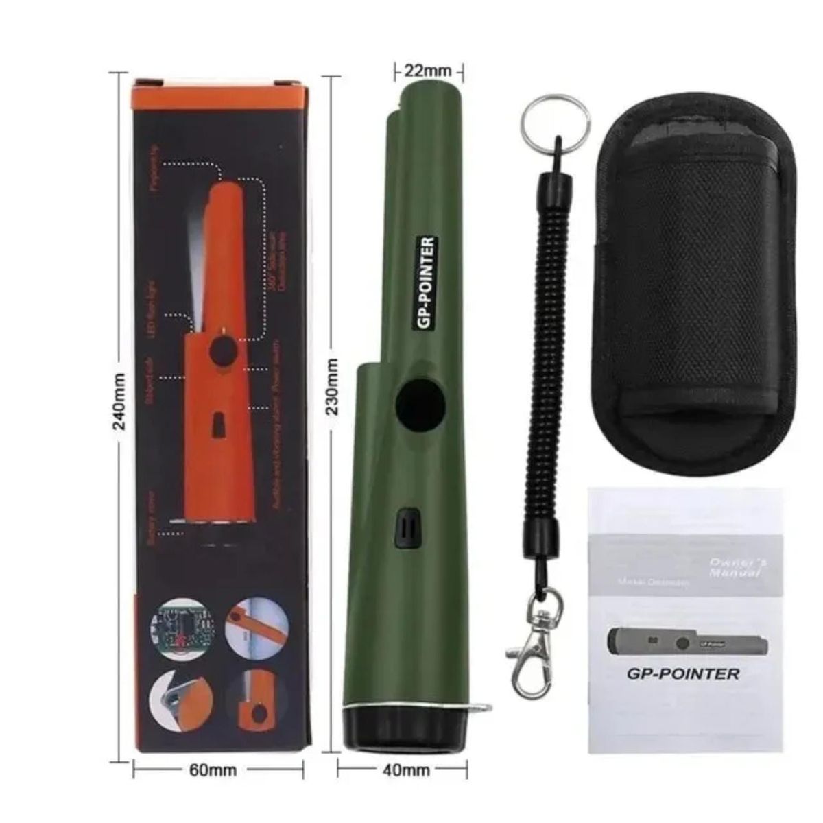 GENERICO - Detector de Metales a Mano Pinpointer